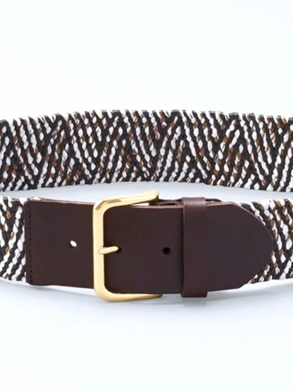 WHBM WOVEN STRETCH WIDE BELT